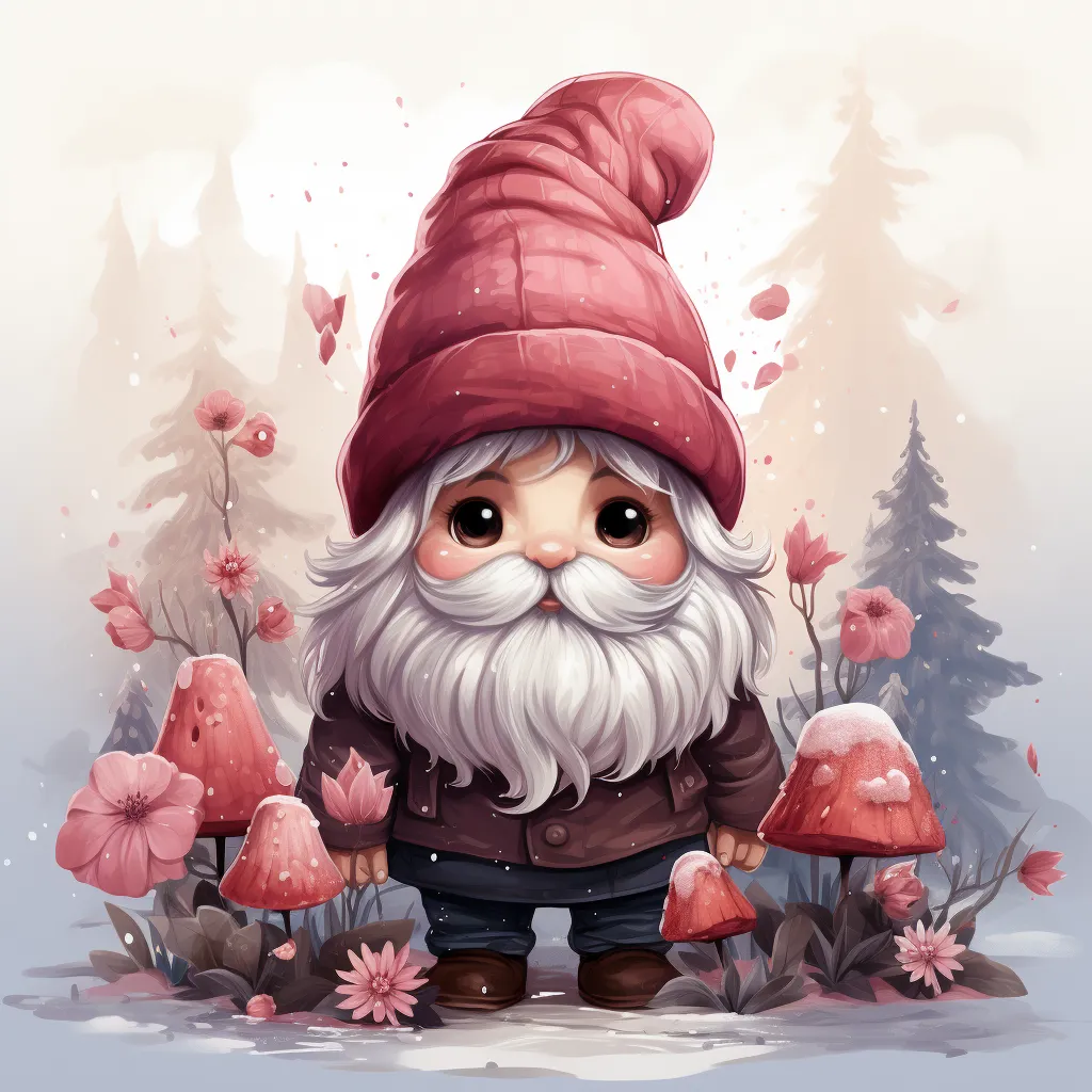 AI Artwork Generated by Midjourney - Cute New Year Gnome, shared on the LaPrompt marketplace.